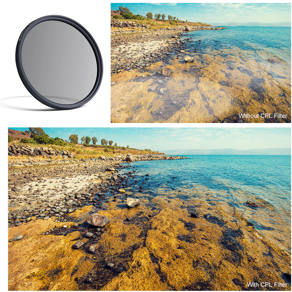 K&F Concept Nano-X HD Green Multi-Coated Waterproof German Optics Schott B270 Circular Polarizer Filter (77mm) - Image 7