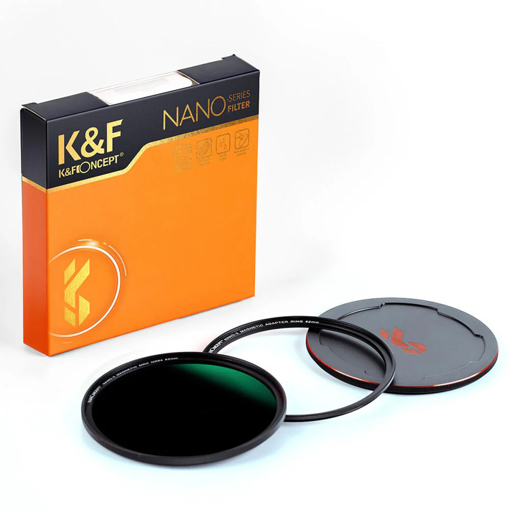 K&F Concept Nano-X Magnetic Filter with Adapter Ring & Lens Cap (58mm, 6-Stop) - Image 2