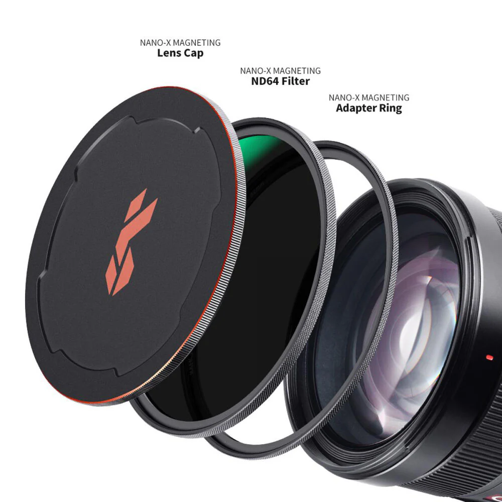 K&F Concept Nano-X Magnetic Filter with Adapter Ring & Lens Cap (58mm, 6-Stop) - Image 3