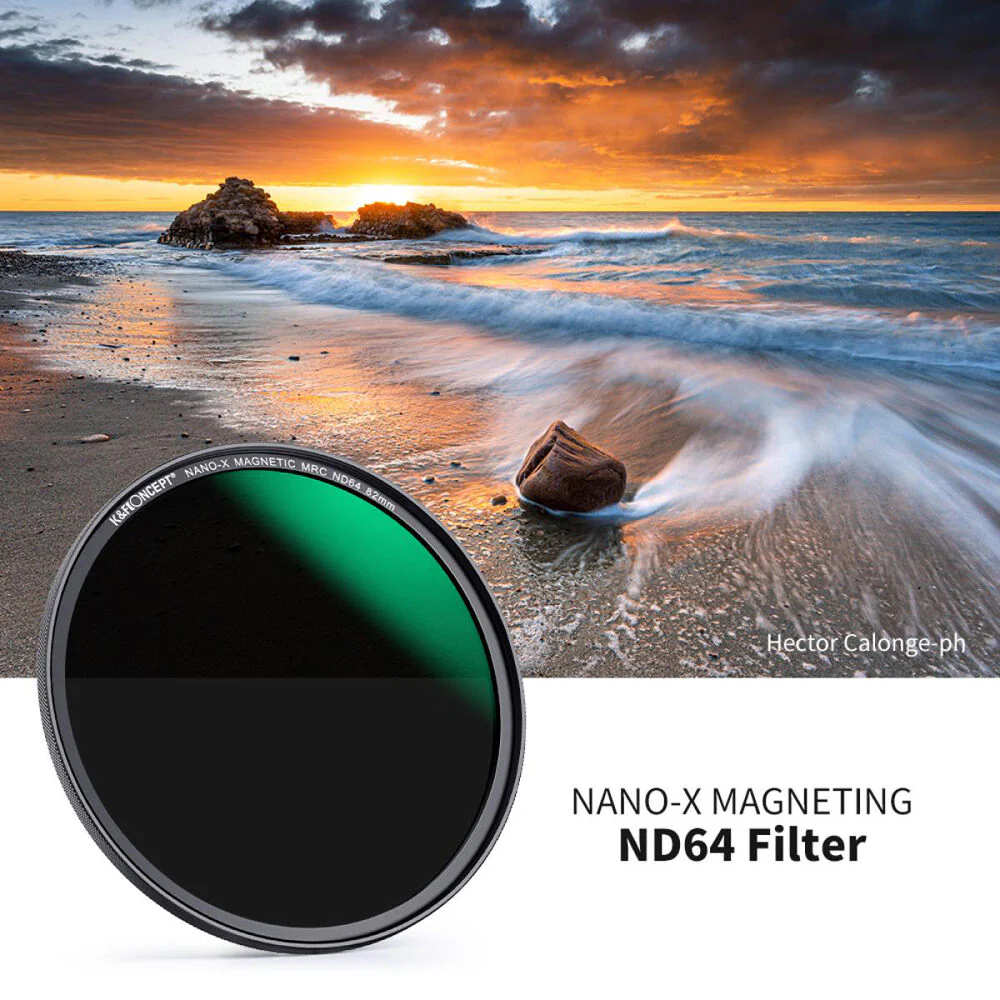 K&F Concept Nano-X Magnetic Filter with Adapter Ring & Lens Cap (58mm, 6-Stop) - Image 5