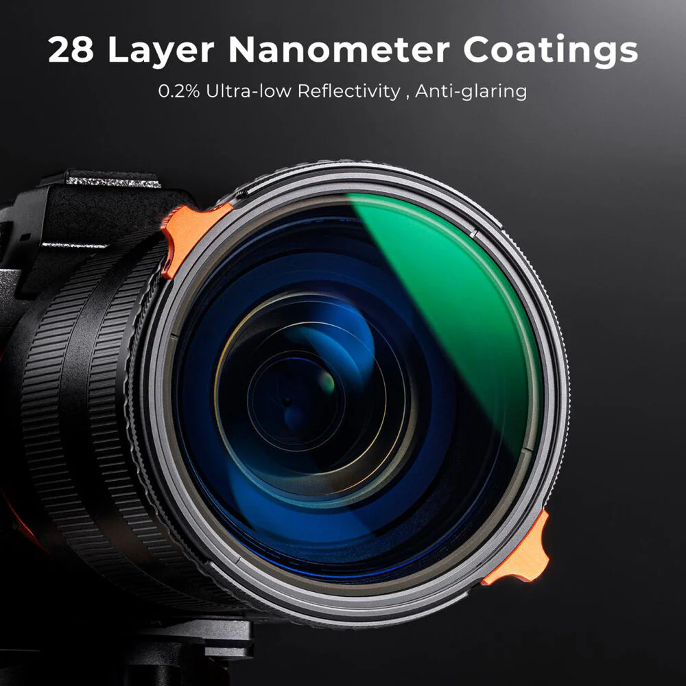 K&F Concept Nano-X Series 2-in-1 Variable ND & CPL Filter (58mm, 2 to 6-Stop) - Image 5