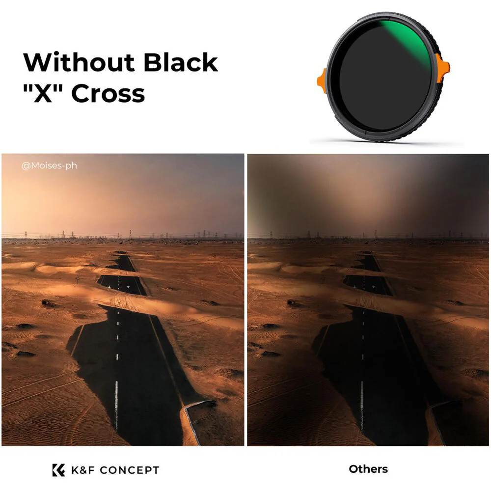 K&F Concept Nano-X Series 2-in-1 Variable ND & CPL Filter (67mm, 2 to 6-Stop) - Image 3