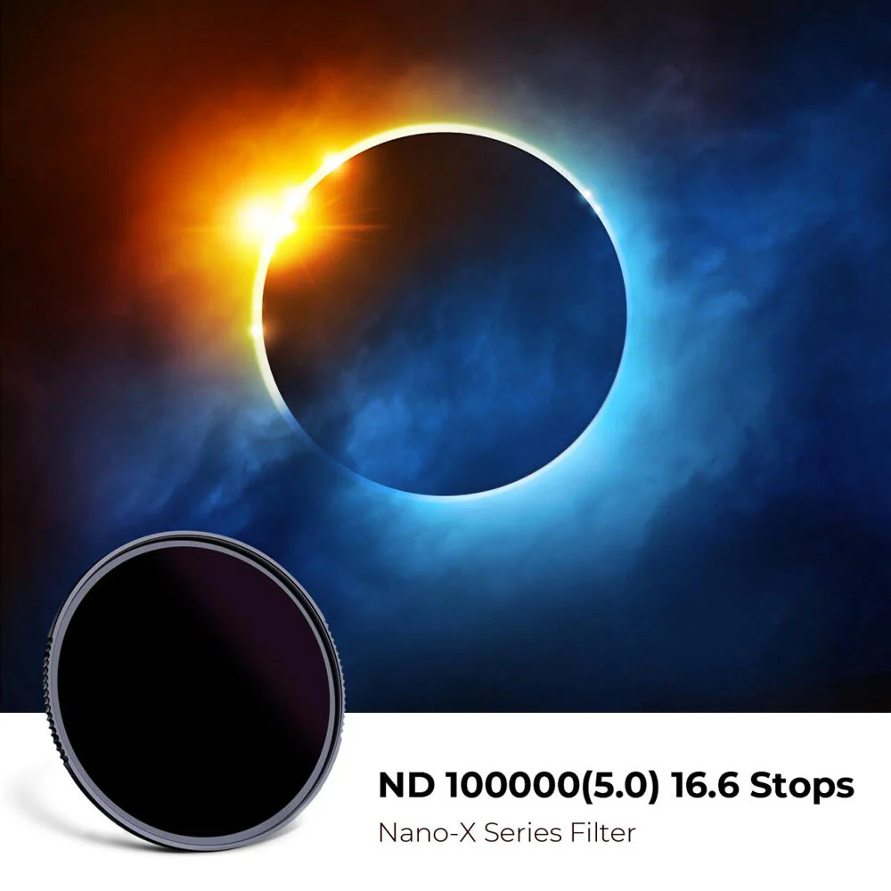 K&F Concept Nano-X Series ND100000 Solar Filter (72mm, 16.6-Stop) - Image 2