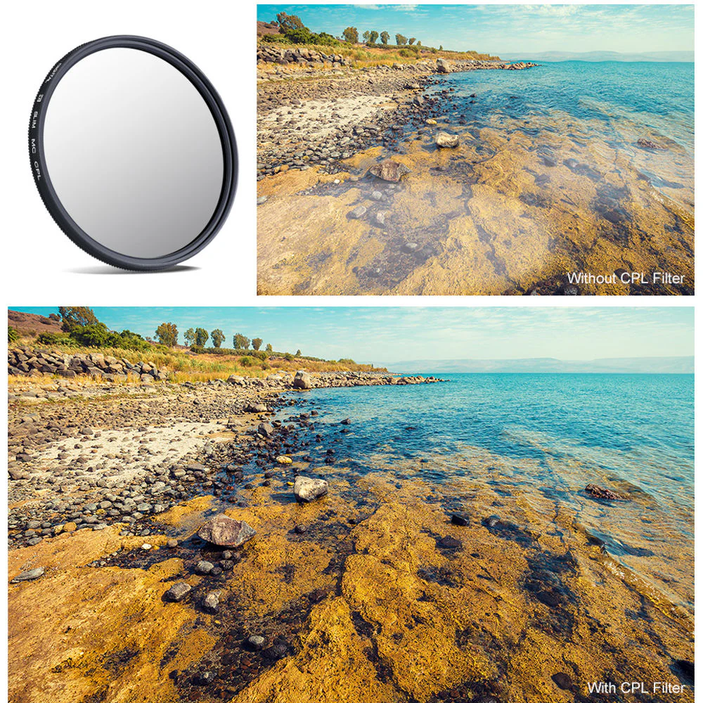 K&F Concept Slim Green Multi-Coated German Optics Schott B270 Circular Polarizer Filter (37mm) - Image 5