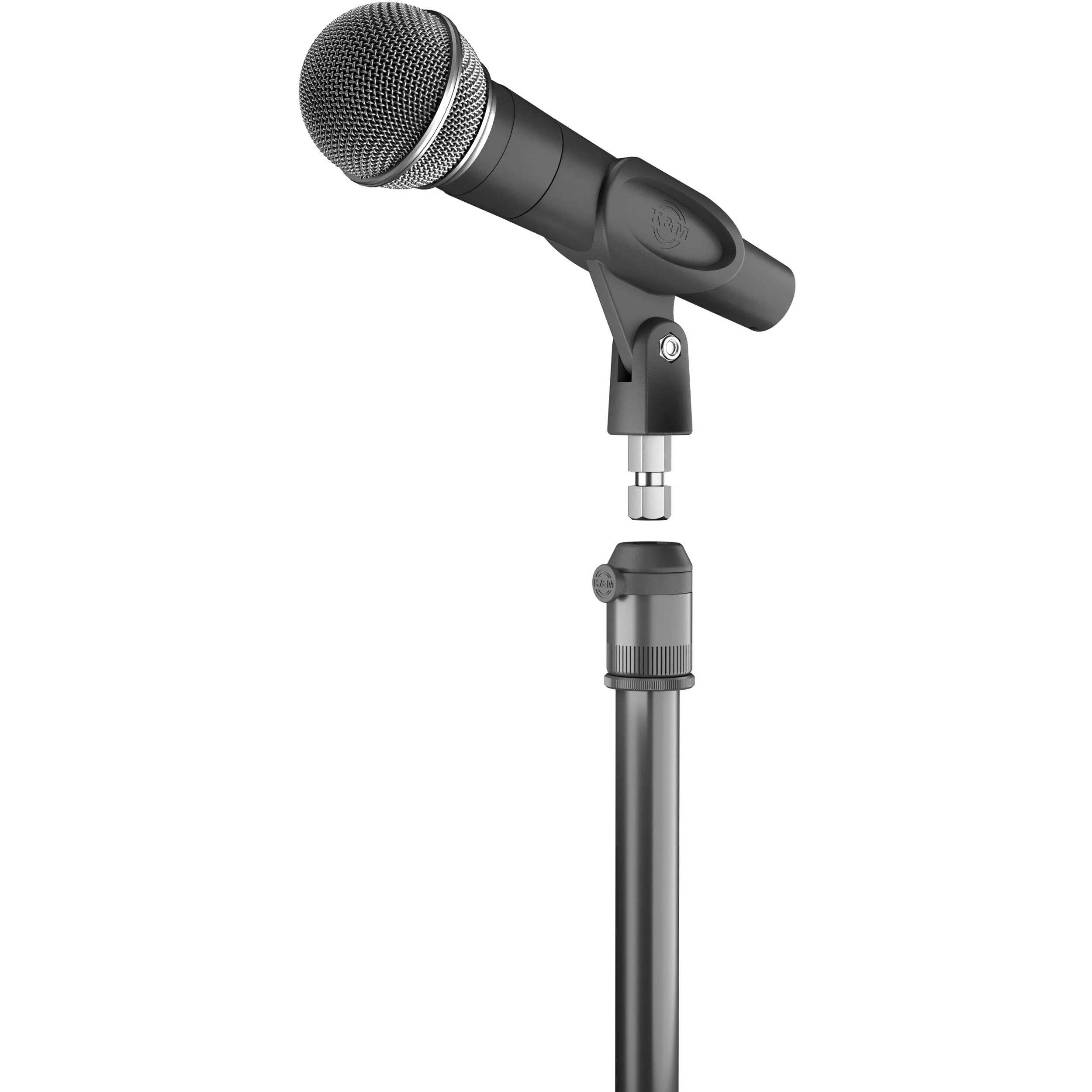 K&M 23900 Quick-Release Adapter for Microphones (5/8" Thread, Black) - Image 3