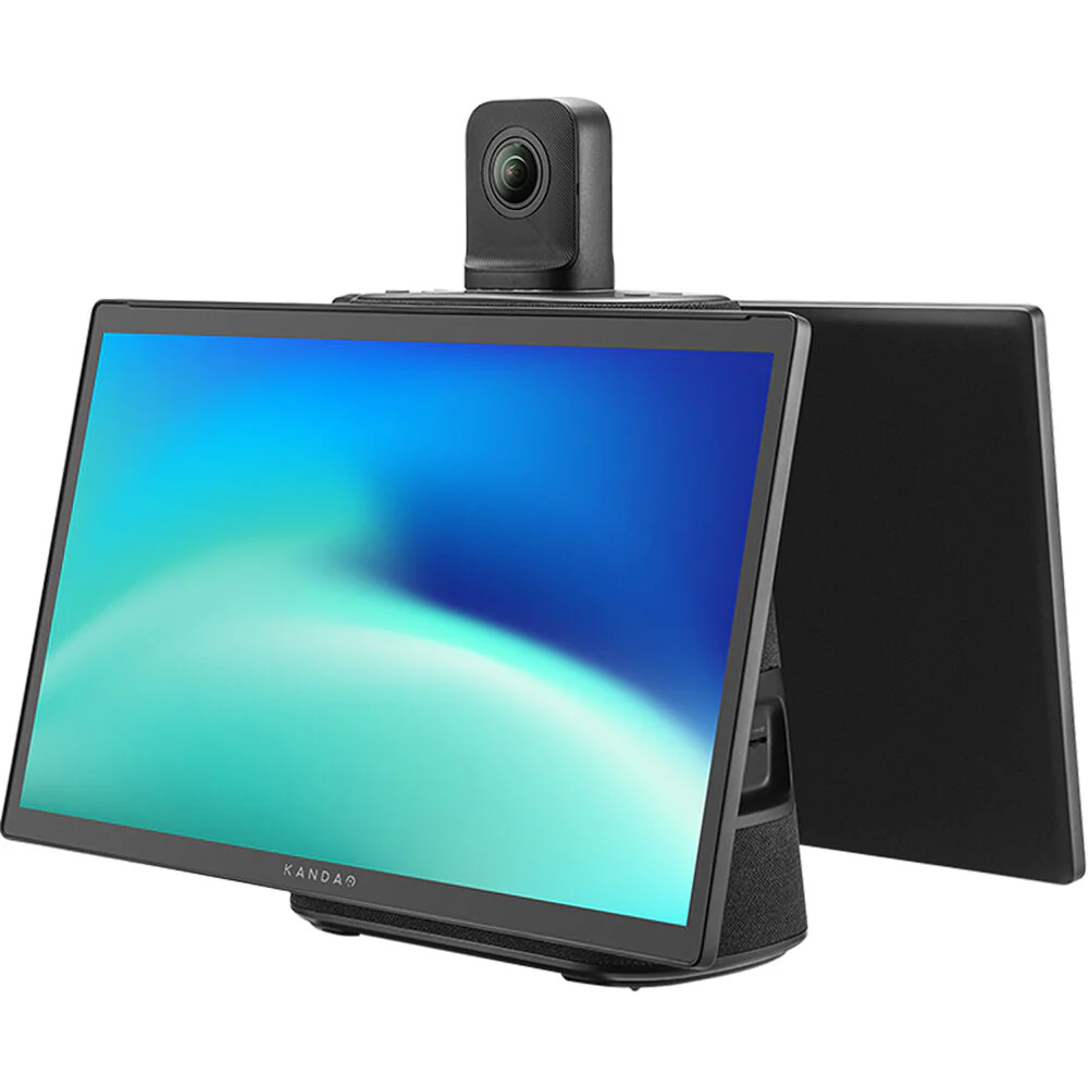 Kandao Meeting Ultra 4K 360° AI Conference Camera with Dual Touchscreen Monitors - Image 2