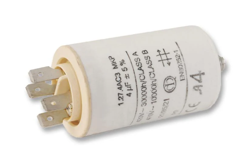 KEMET C276CC35400AA0J Film Capacitor, 40 µF, C27 Motor Run Series, 470 V, Quick Connect, Snap-In, ± 5%, 15 V/µs