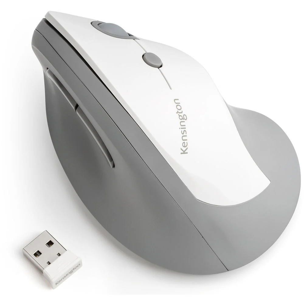 Kensington Pro Fit Ergo Vertical Wireless Mouse (Gray) - Image 5
