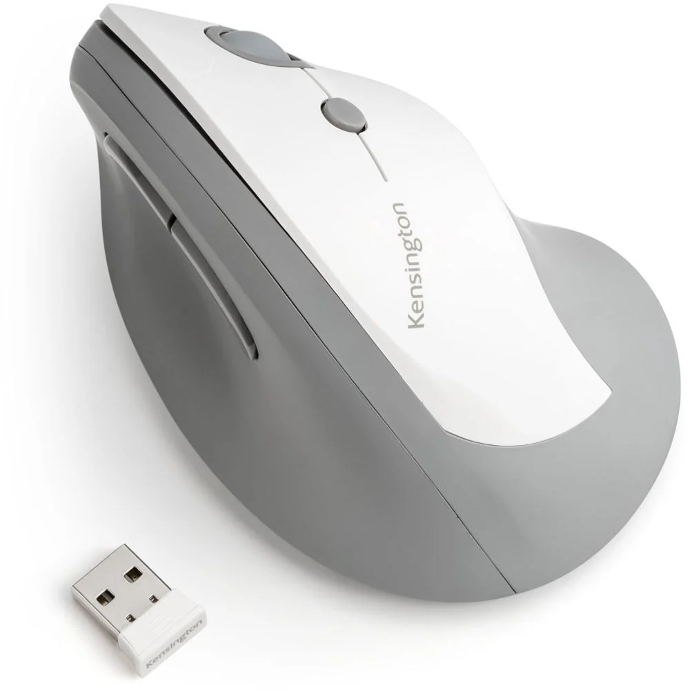 Kensington Pro Fit Ergo Vertical Wireless Mouse (Gray) - Image 6