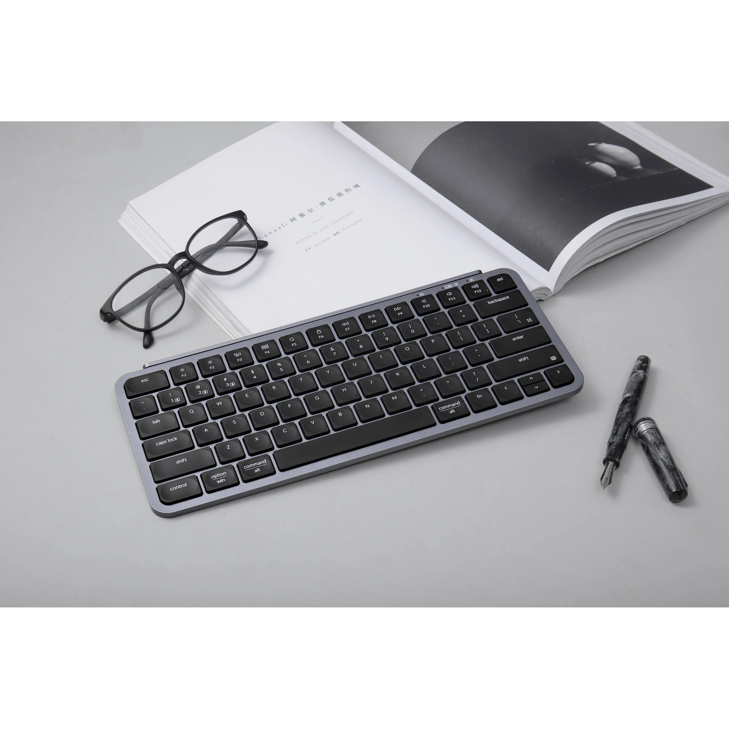 Keychron B1 Pro Ultra-Slim Wireless Keyboard (Space Gray) - Image 3