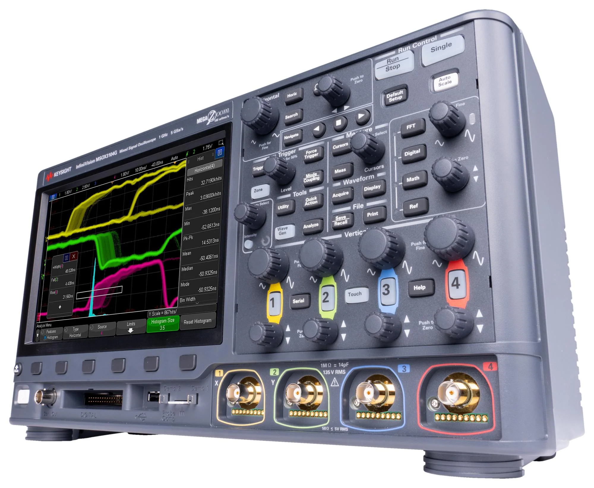 Keysight Technologies DSOX3024G DSOX3024G Digital Oscilloscope Infiniivision 3000G X Series 4 Channel 200 MHz 5 Gsps Mpts 1.75 ns - Image 7