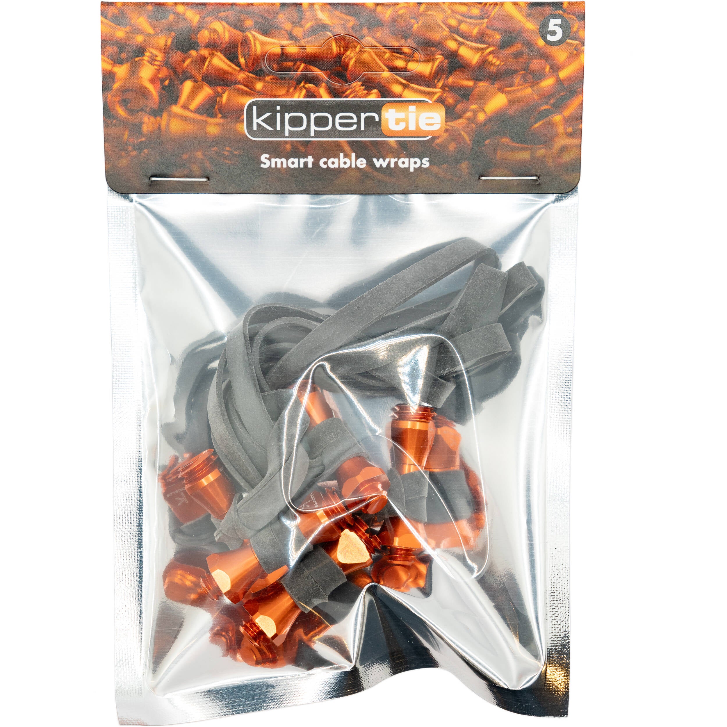 KipperTie Smart Cable Wrap (5-Pack)