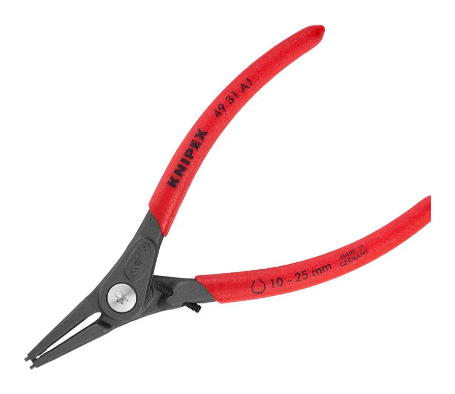 Knipex 49 31 A1 49 A1 Plier Circlip 25 mm Jaw Opening Max 140 Grey Atramentised - Image 3