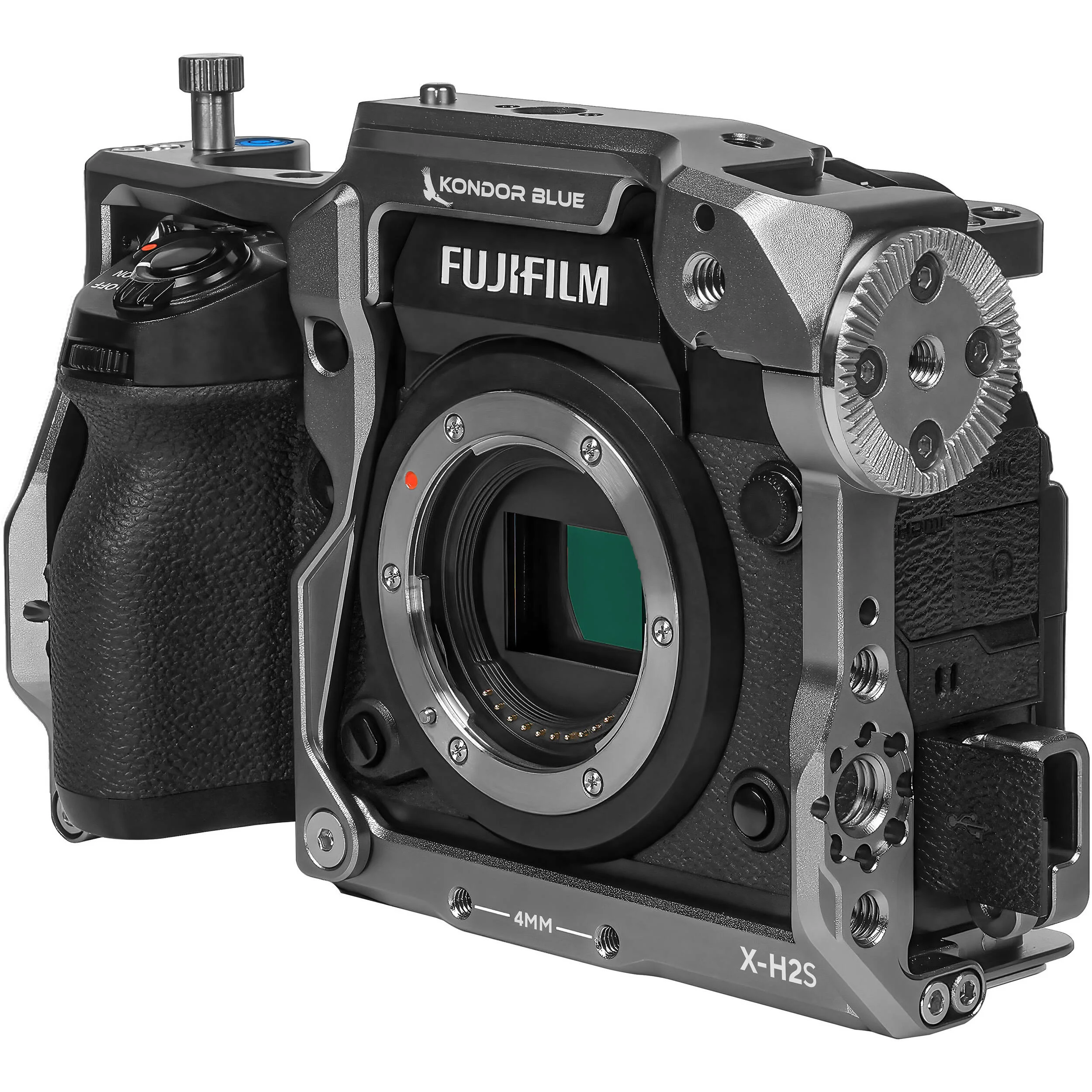 Kondor Blue Cage for FUJIFILM X-H2S (Space Gray) - Image 3
