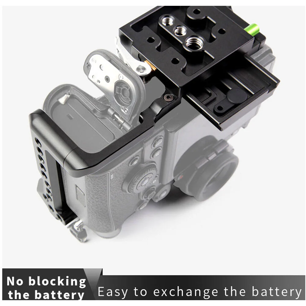 LanParte Camera Cage with 501-Compatible QR Plate for Panasonic S1/S1H Camera - Image 3