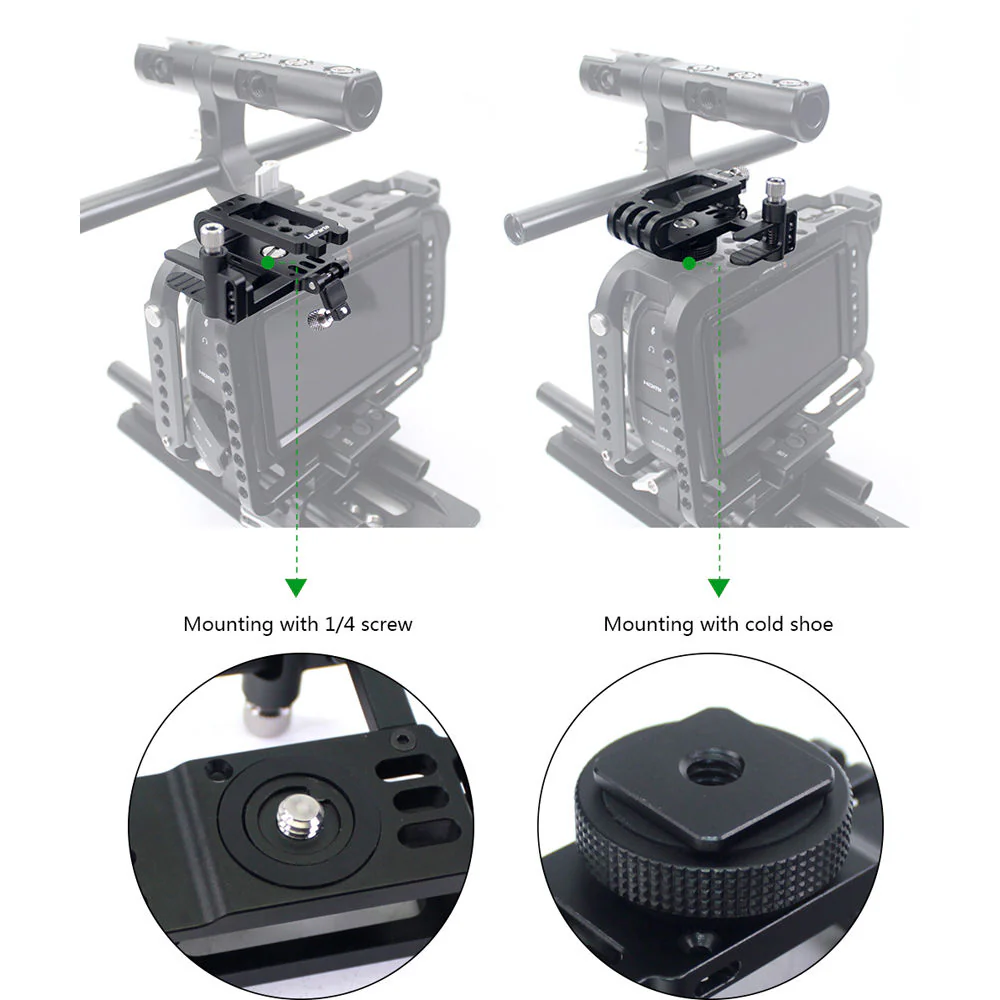LanParte Sandisk SSD Clamp With Cold Shoe Mount And 1/4 Thread - Image 9