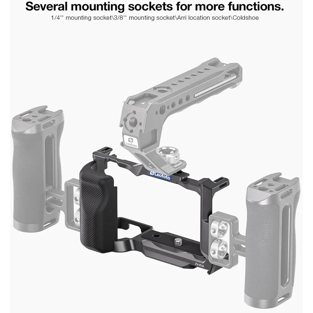 Leofoto Full Camera Cage for Sony ZV-E10 - Image 5