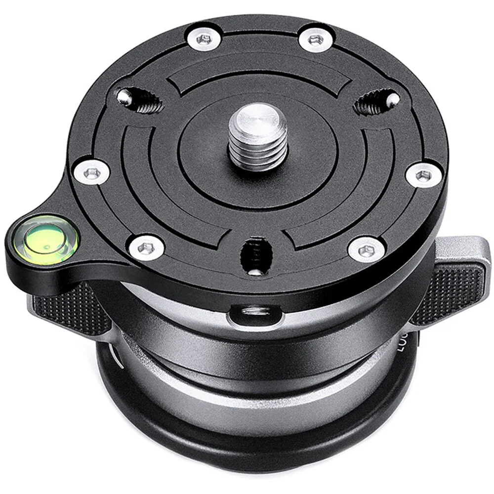 Leofoto LBQ-60S Leveling Base for LG/LQ-Series Tripods (Black and Silver) - Image 4