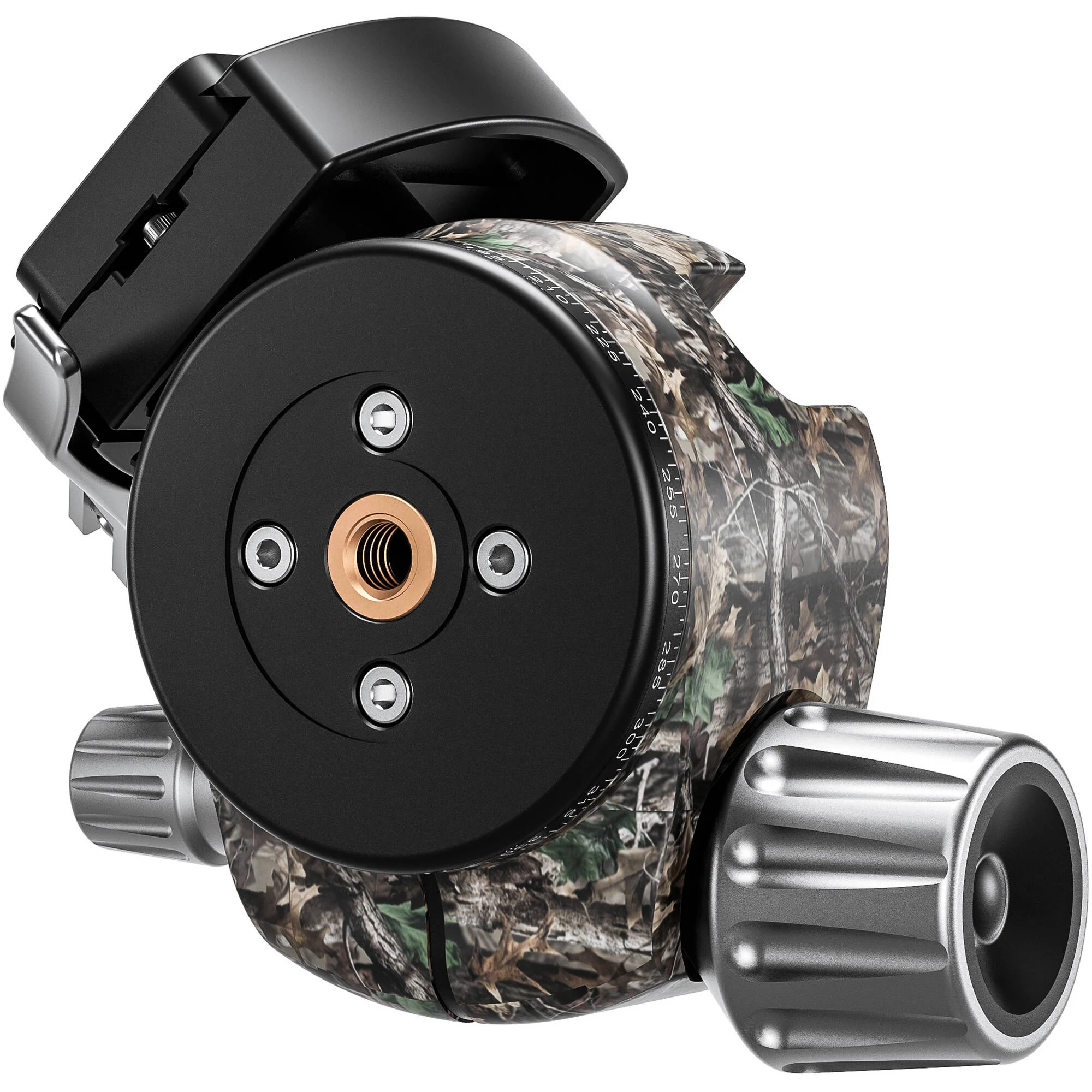 Leofoto LH-55LR Ball Head with LR-70 Lever-Release Clamp (Camouflage) - Image 4