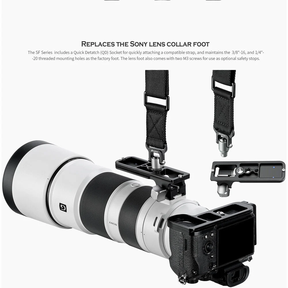 Leofoto SF-02 Lens Foot with Clamp for Sony FE 200-600mm f/5.6-6.3 G OSS Lens - Image 5