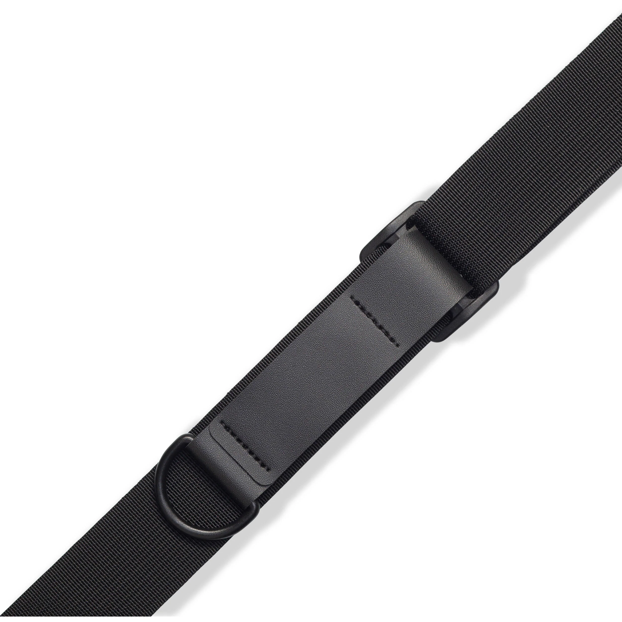 Levy's 3" Right Height Ripchord Guitar Strap (Black) - Image 2