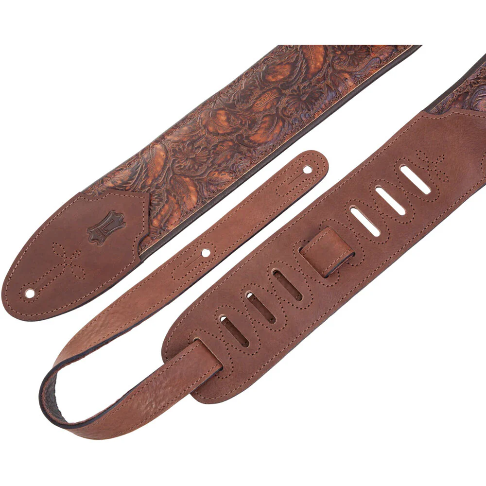 Levy's Sundance Series Leather Guitar Strap (Geranium Whiskey) - Image 2