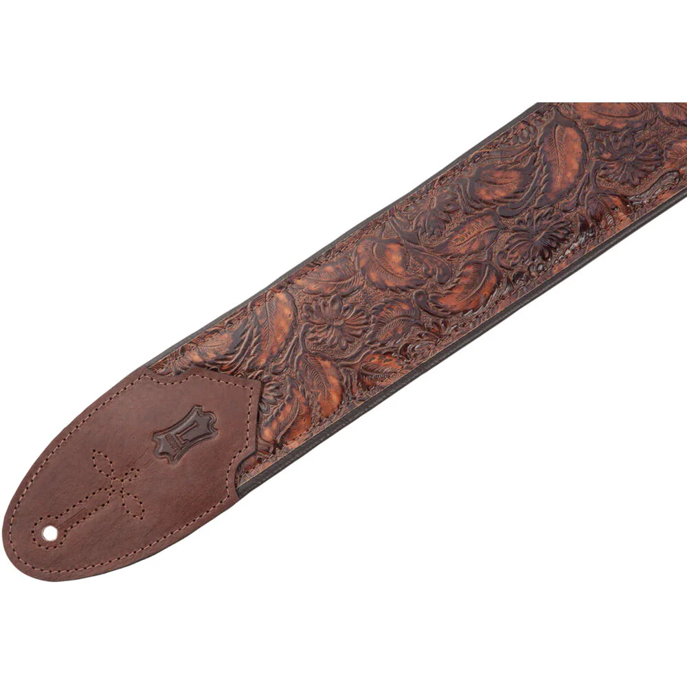 Levy's Sundance Series Leather Guitar Strap (Geranium Whiskey) - Image 3