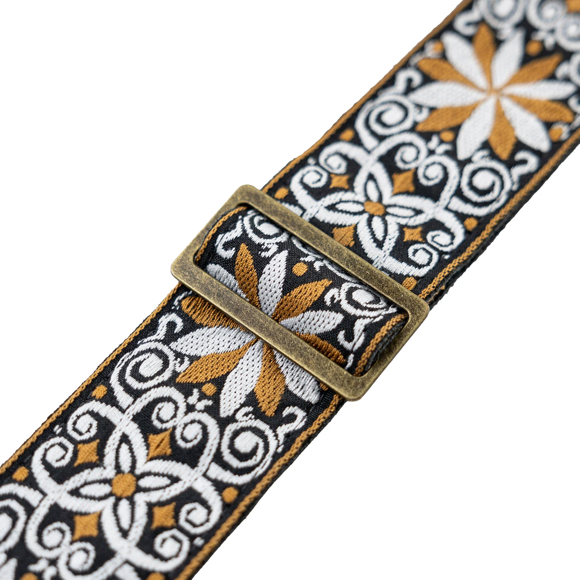 Levy's Vintage Hootenanny 2" Jacquard Guitar Strap (Yellow) - Image 2