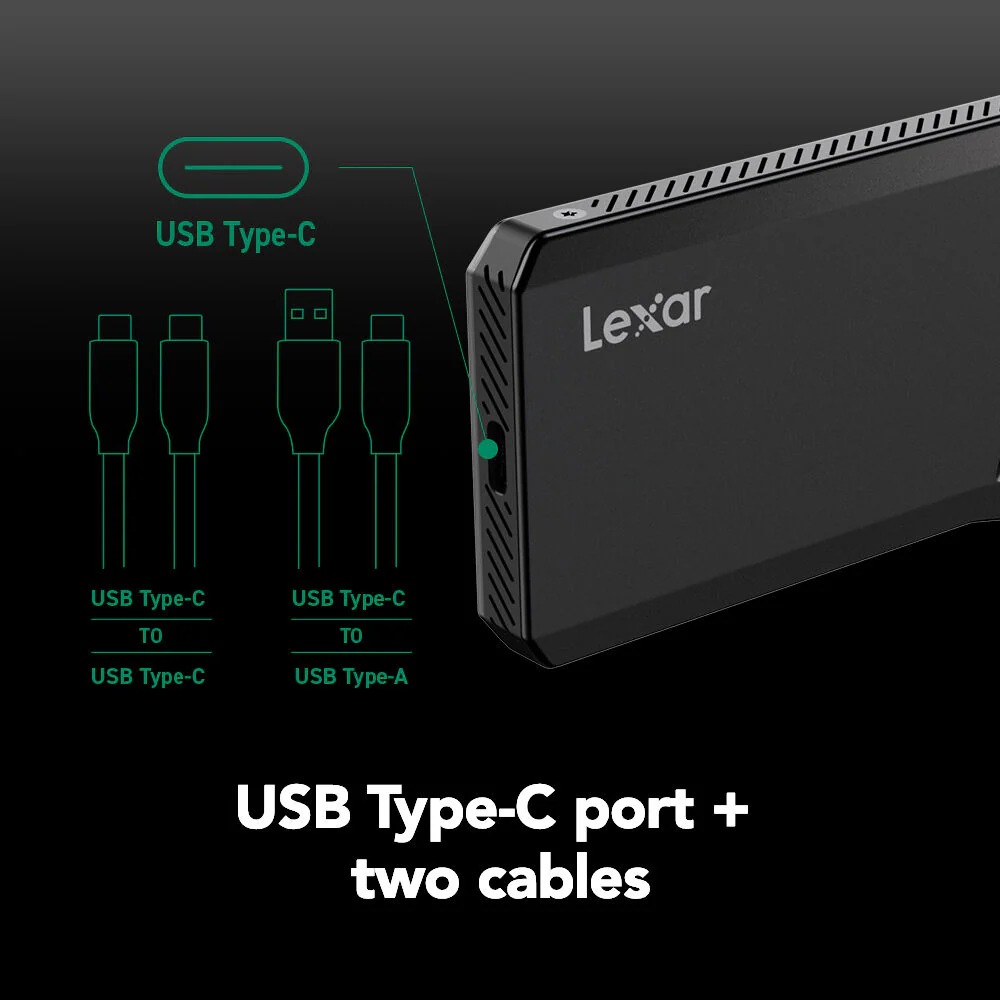 Lexar 1TB Professional SL600 USB 3.2 Gen 2x2 Portable SSD - Image 5