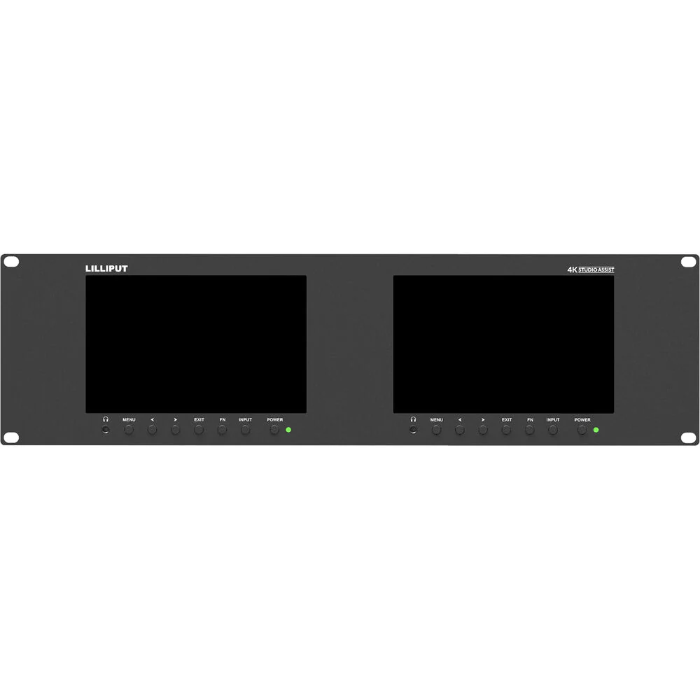 Lilliput Dual 7" Monitor Rackmount with HDMI/SDI Input/Output (3 RU) - Image 3