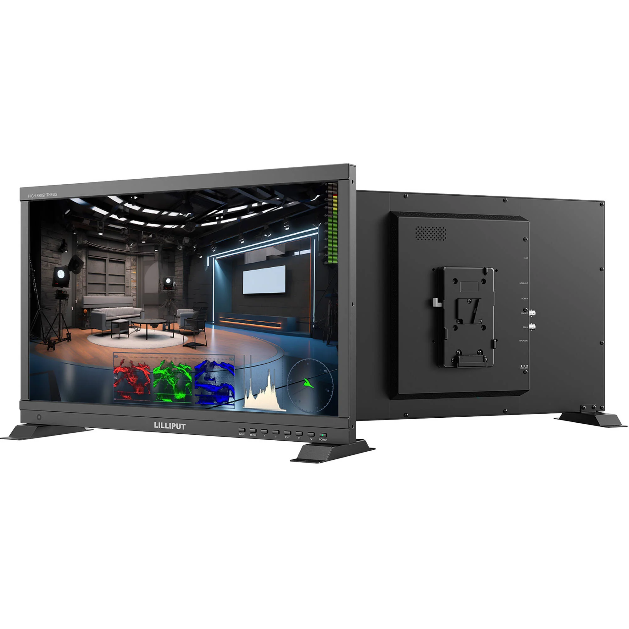 Lilliput PVM220S-H 21.5" High-Brightness Broadcast Monitor with Carry Case (V-Mount) - Image 3