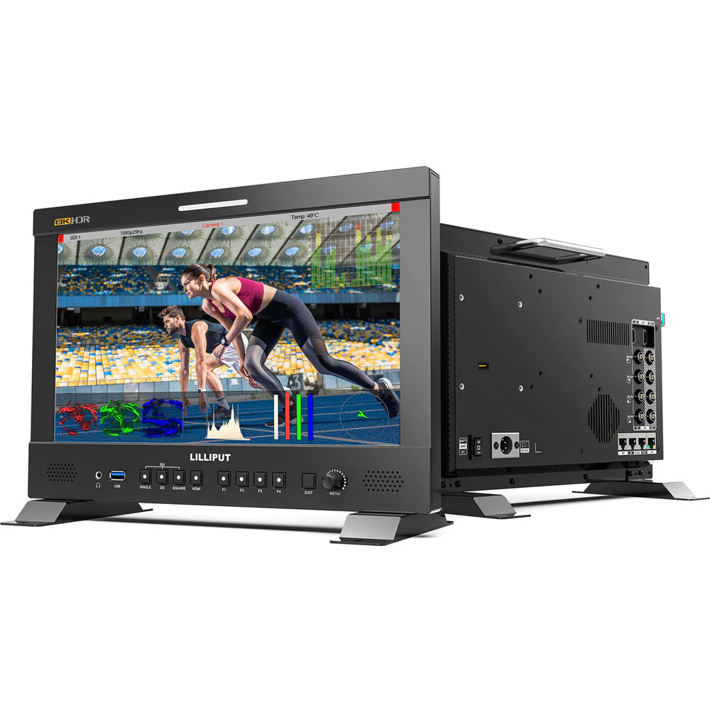 Lilliput Q13-8K 13.3" 8K 12G-SDI Studio / Broadcast Monitor (Gold Mount) - Image 3