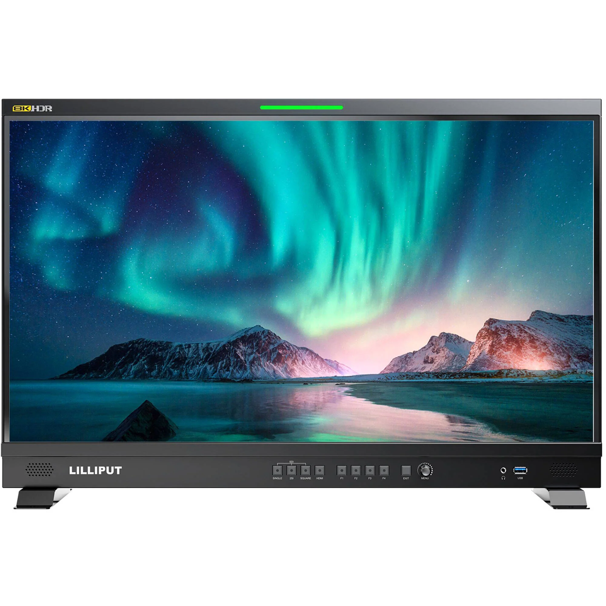 Lilliput Q28 28" 8K 12G-SDI Production Monitor with Carry Case (Gold Mount) - Image 4