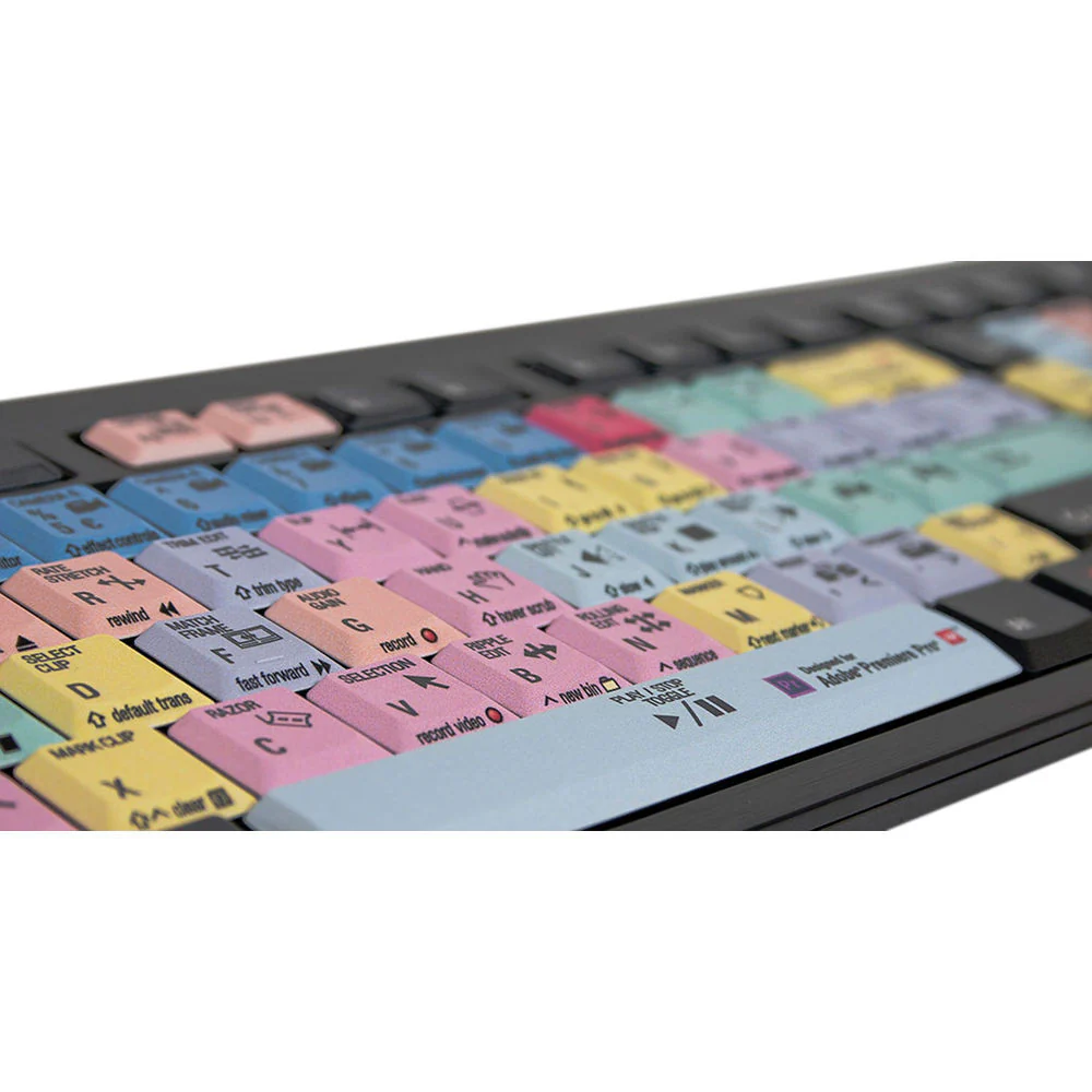 LogicKeyboard Adobe Premiere Pro CC - American English Nero Slim Line Keyboard - Image 2