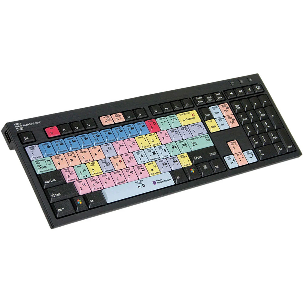 LogicKeyboard Adobe Premiere Pro CC - American English Nero Slim Line Keyboard - Image 6