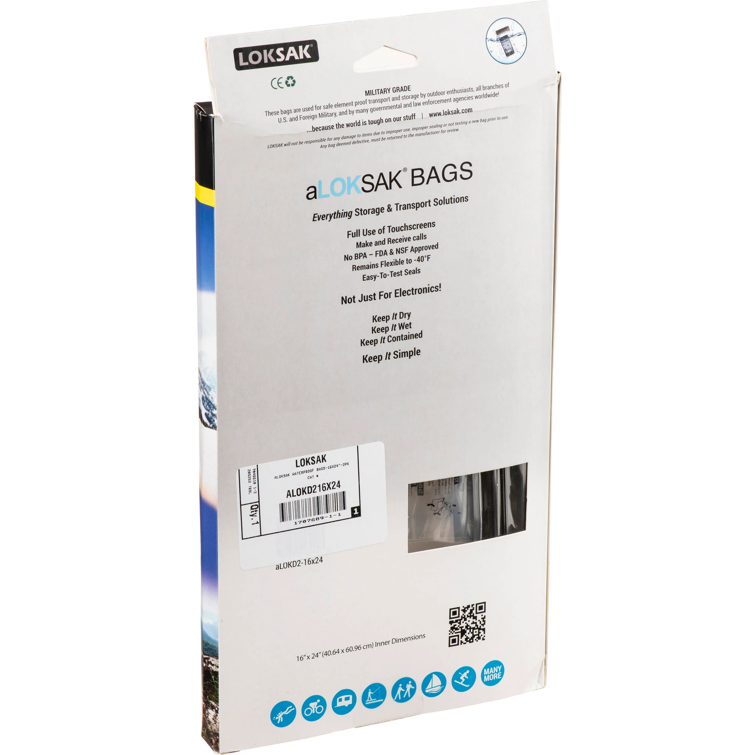 LOKSAK aLOKSAK Element-Proof Bag (2-Pack, 24 x 16") - Image 2