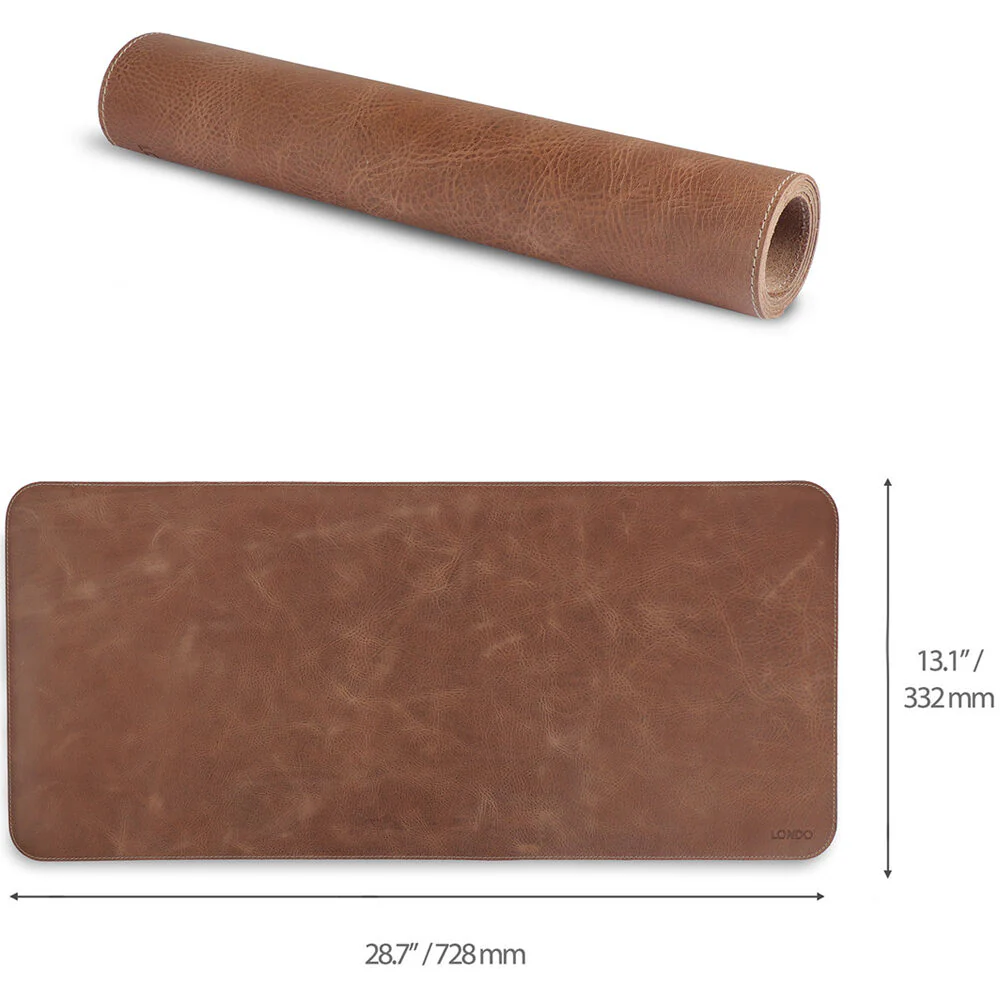 Londo Genuine Leather Extended Mouse Pad (Mink) - Image 2