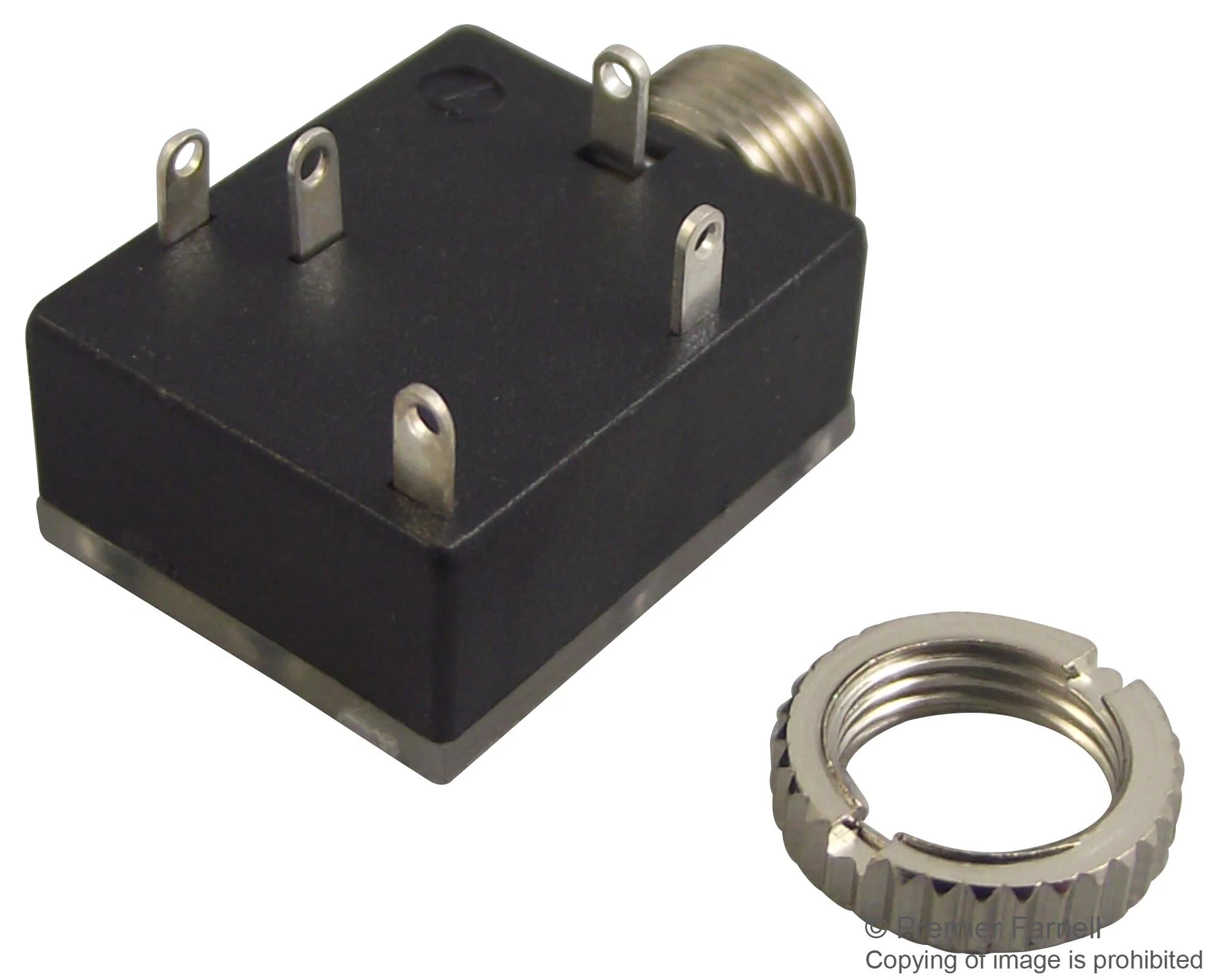 Lumberg 1503 17 1503 17 Phone Audio Connector 3 Contacts Jack 3.5 mm PCB Mount Silver Plated - Image 2