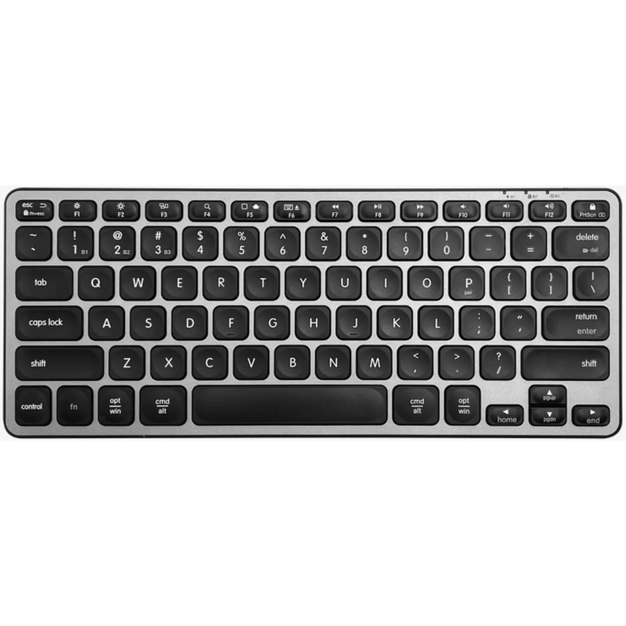 Macally Portable Bluetooth Keyboard for Mac (Space Gray) - Image 2