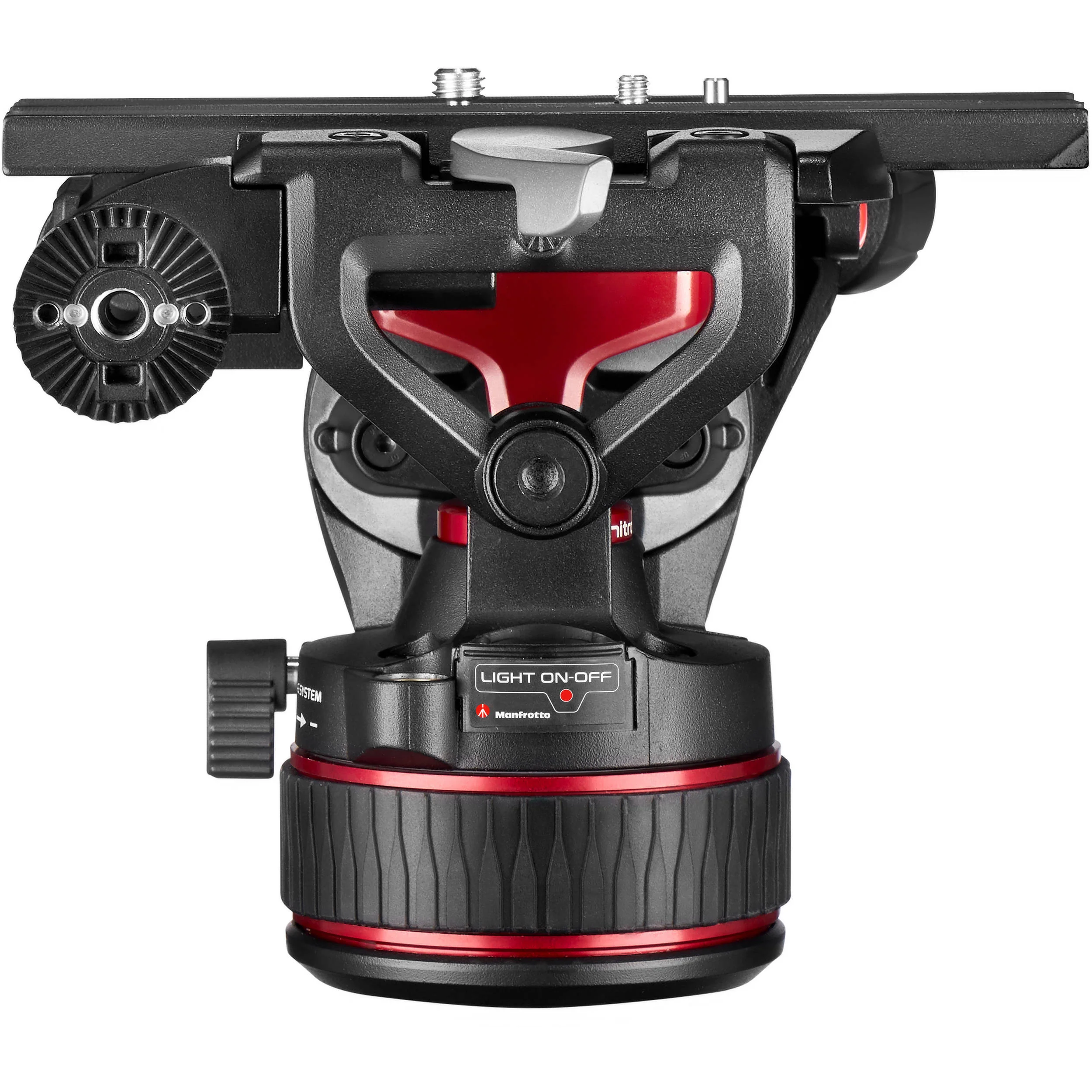 Manfrotto 612 Nitrotech Fluid Video Head and Aluminum Twin Leg Tripod with Ground Spreader - Image 5