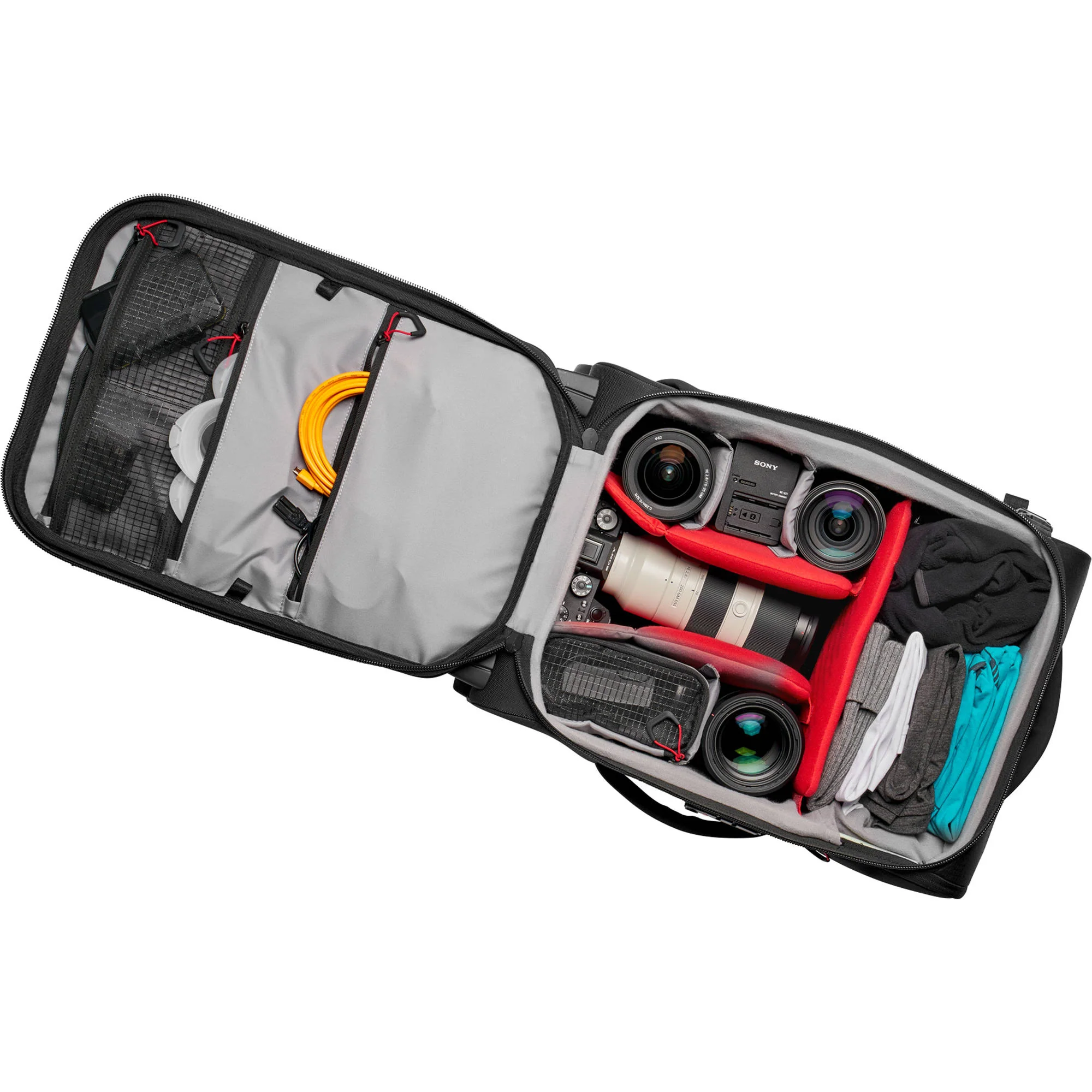 Manfrotto Pro Light Reloader Air-55 Carry-On Camera Roller Bag (Black) - Image 12