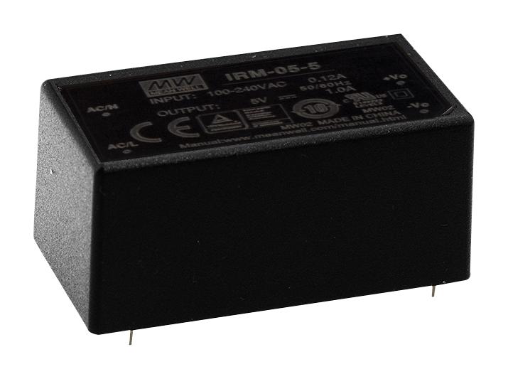 Mean Well IRM-05-3.3 AC/DC PCB Mount Power Supply (PSU) 1 Output 5 W 3.3 V 1.25 A