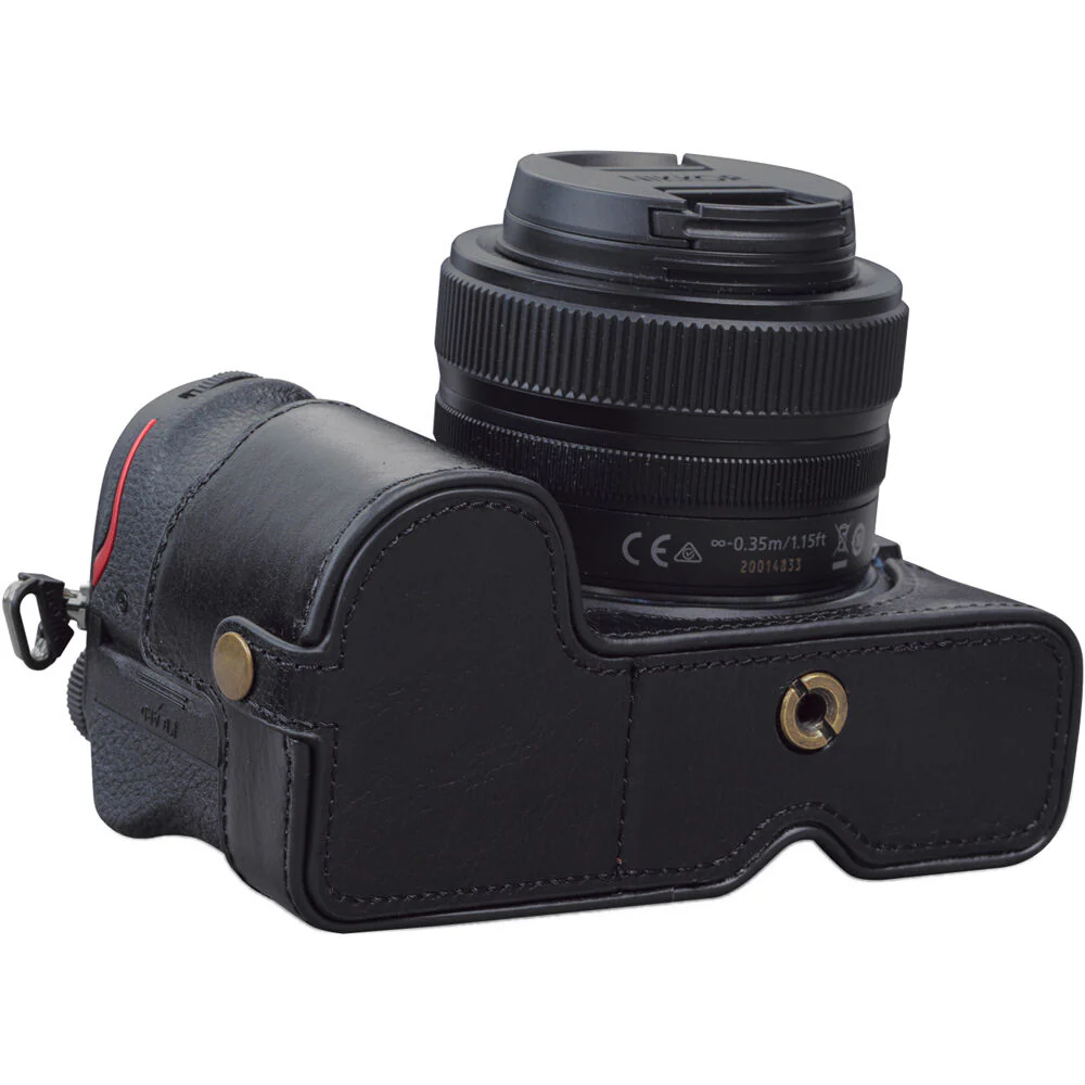 MegaGear Ever Ready Genuine Leather Camera Half Case for Nikon Z 5 (Black) - Image 3