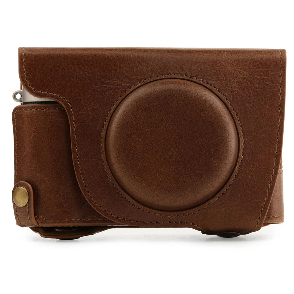 MegaGear Ever Ready Top Grain Leather Camera Case for FUJIFILM X100V (Brown) - Image 2