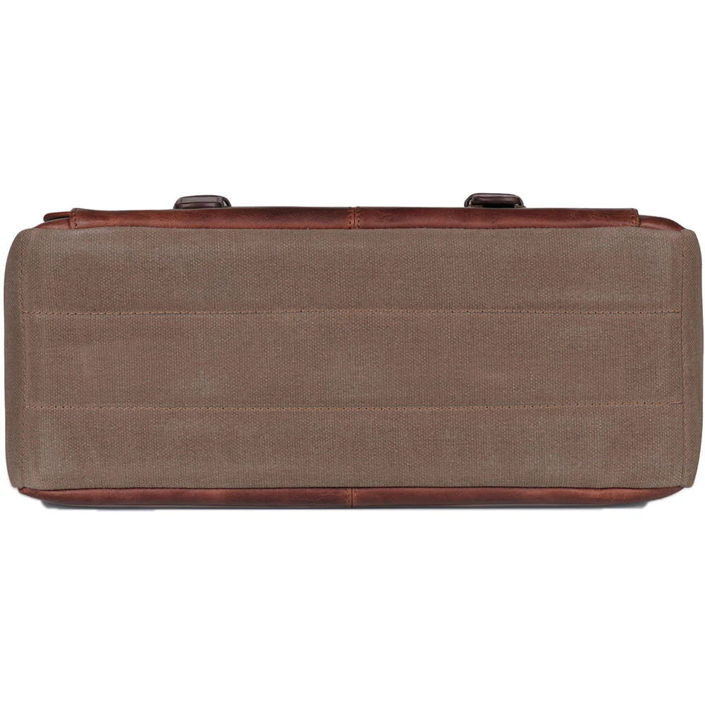 MegaGear Torres Pro Leather Vintage Messenger Bag (Beige) - Image 5