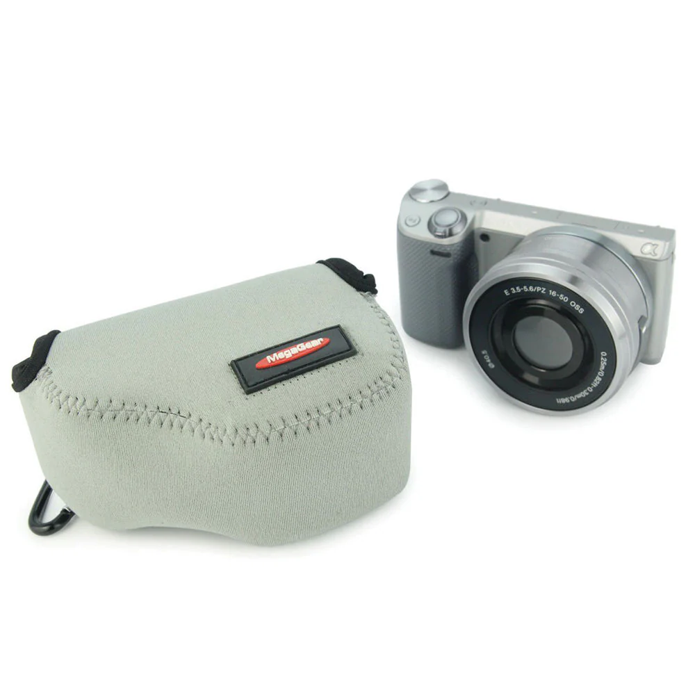 MegaGear Ultralight Neoprene Case for Select Sony Cameras (Gray) - Image 3