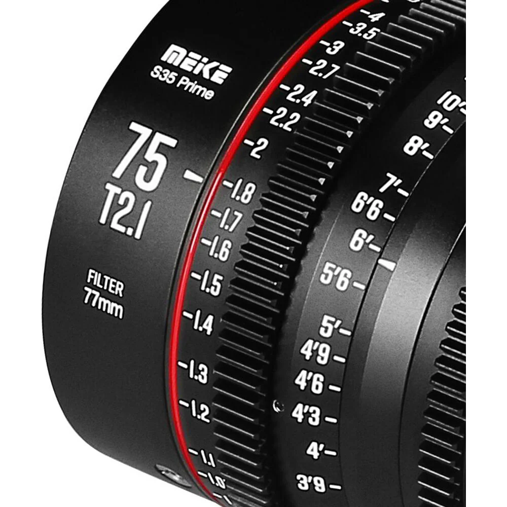Meike 75mm T2.1 Super35 Prime Cine Lens (EF Mount) - Image 5