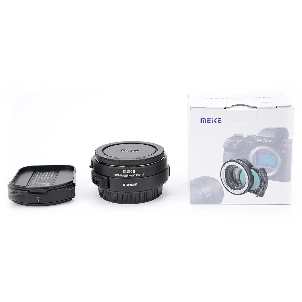 Meike Drop-In Filter Mount Adapter with VND & Clear Filters (EF to L-Mount) - Image 7