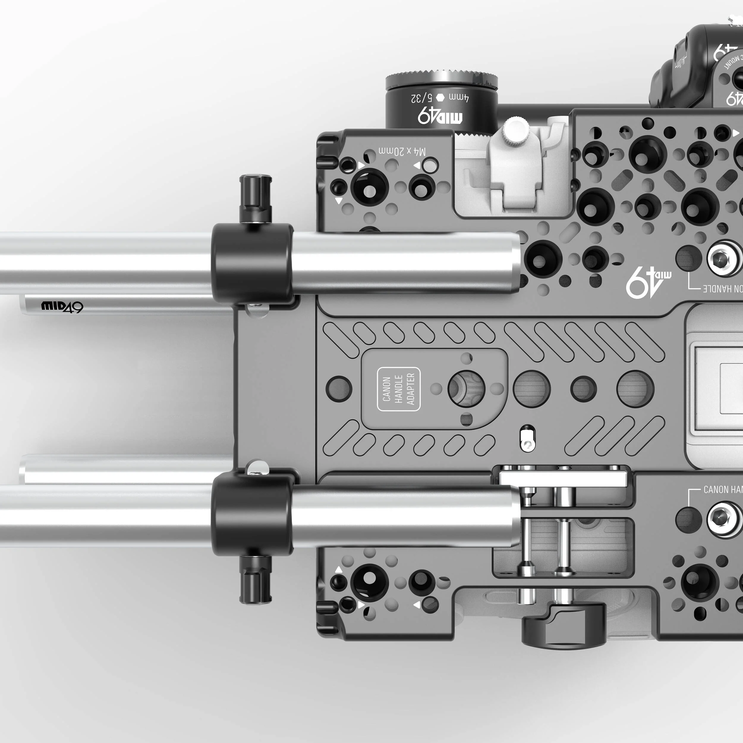 MID49 Top 15mm Rod Bracket for Sony BURANO, Canon C400, Blackmagic PYXIS & URSA Cine LF - Image 7