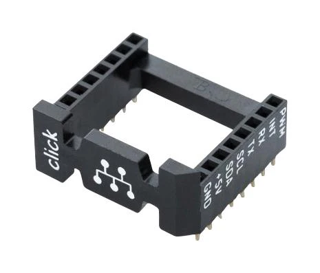 Mikroelektronika MIKROE-4247 IC & Component Socket Through Hole 16 Contacts DIP 2.54 mm Mikrobus Series 22.86 New